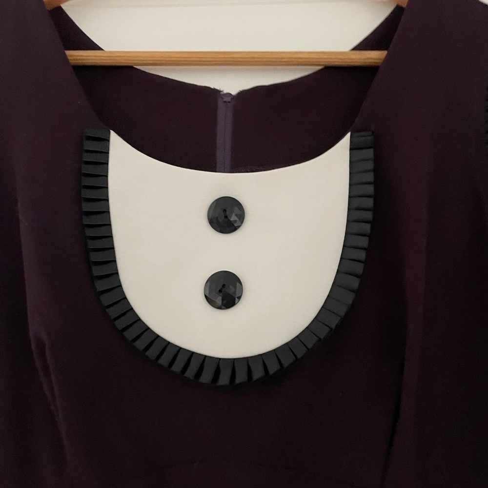 Stop Staring Pinup Midi Tuxedo Bib Retro Dress - Picture 3 of 6